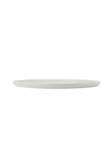 SQUALO Squalo Porcelain Round Serving Platter with Contemporary Design - White 2 x 30.5 x 30.5 cm