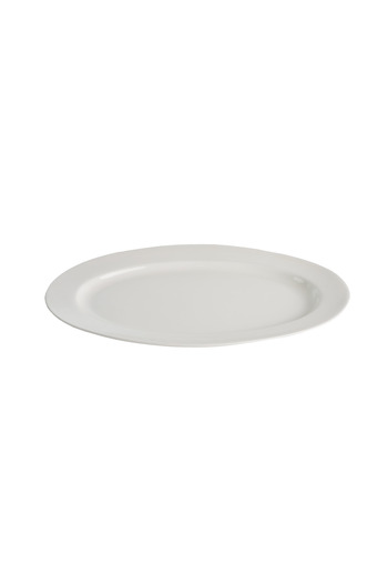 SQUALO Squalo - Elegant oval white porcelain serving plate (server) - 40.3X27X3.6 cm