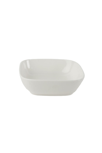 SQUALO Squalo - Elegant Square Serving Dish (Porcelain) with a Contemporary Design - White 5.5x18.7x18.7 cm