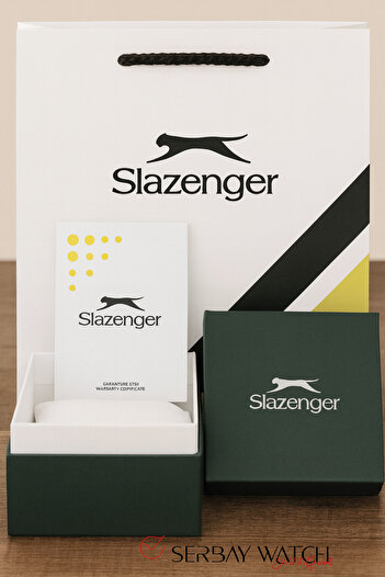 Slazenger Sl.09.1830.2.03 Men's Wristwatch |   Blue Dial, Silver-Rose Gold Steel Band, Multifunction