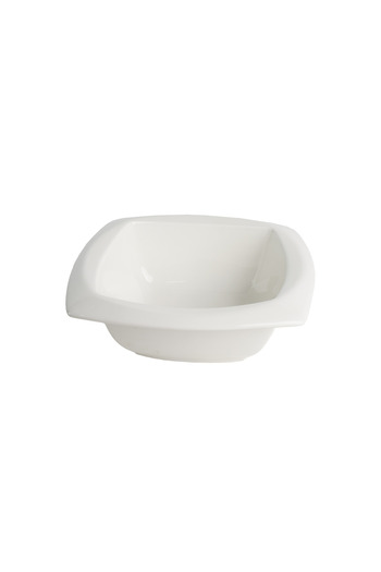SQUALO Squalo - Elegant Square Porcelain Dish with Contemporary Design - White 10x31x31 cm