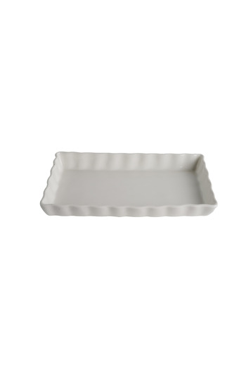 SQUALO Squalo - White Rectangular Porcelain Plate - 3x28x16.2 cm