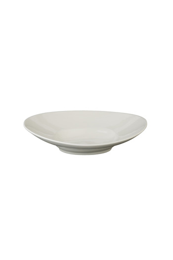 SQUALO Squalo - Oval Serving Dish (Porcelain) with an Elegant and Modern Design - White 8.5x33.8x16.7 cm