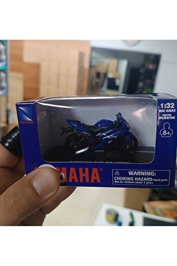 LRS STORE Yamaha Rzf R6 Metal Model Motorcycle 7.5cm with Special Stand Collectible Toy Motorbike 1/32