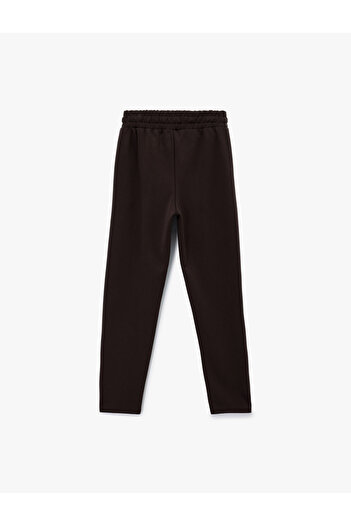 Koton High Waist Modal Blend Lace-Up Jogger Sweatpants with Pockets