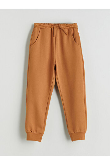 LC Waikiki Brown Elastic Waist Boys Jogger Sweatpants