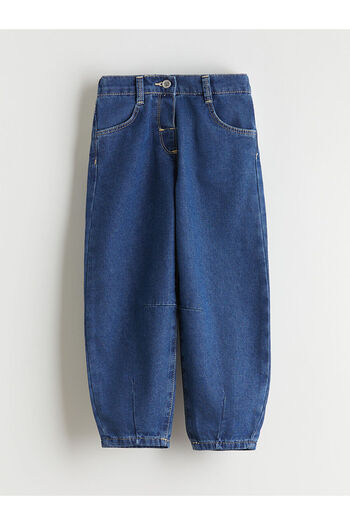 LC Waikiki Indigo Barrel Fit Girls' Jeans