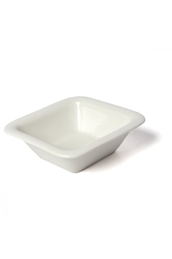 SQUALO Squalo - Square (porcelain) plate with an elegant and modern design - White 5x15.4x15.4 cm