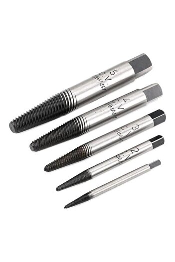 HAZET Set of 5 screw extractors HZ840/5, made of chrome-vanadium steel