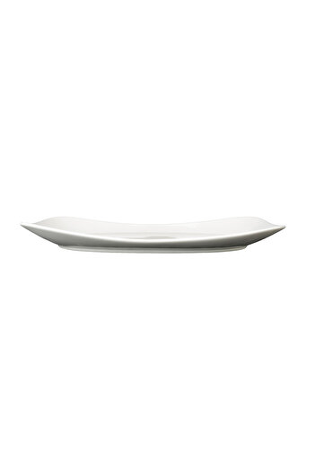 SQUALO Squalo - Elegant Rectangular Porcelain Dish with Contemporary Design - White 4.2x38x25.5 cm