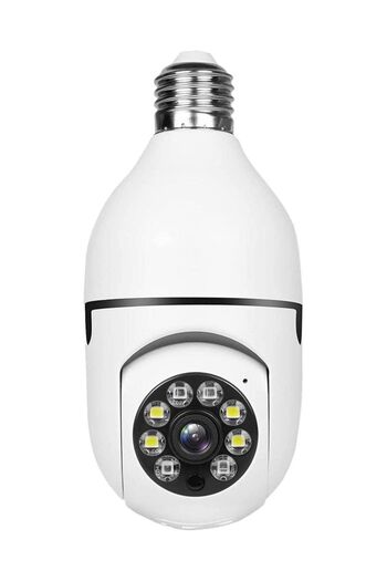 Generic Bulb Camera 1080P Night Vision IP Camera PTZ Camera 4X Digital Zoom Monitor Home Security System WiF