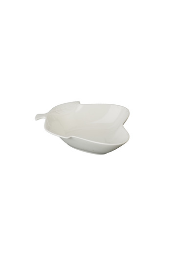 SQUALO Squalo - Elegant Pear-Shaped Serving Dish (Porcelain) - White - 6.5x25.5x18.5 cm