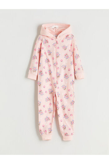 LC Waikiki Ozmarka New Season Hooded Patterned Fleece Girls' Sleeping Bag