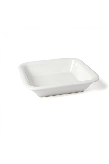 SQUALO Squalo - Elegant Square Serving Dish (Porcelain) with a Contemporary Design - White 5.5x26x26 cm