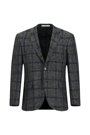 Kiğılı Muscle Fit Plaid Wool Jacket