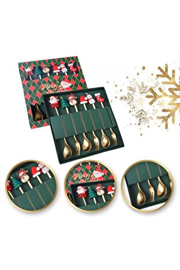 JollyMag Set tacamuri pentru Craciun, 6 tacamuri, figurine cu tematica magica de Craciun, JollyMag, LYZ6