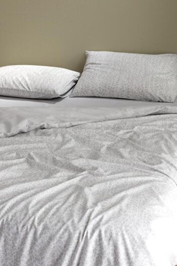 Madame Coco New Season Grelot Single Printed Duvet Cover Set - Gray