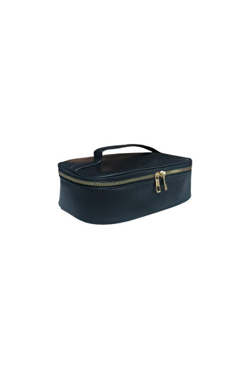 Maykis Faux Leather Box Makeup Handbag