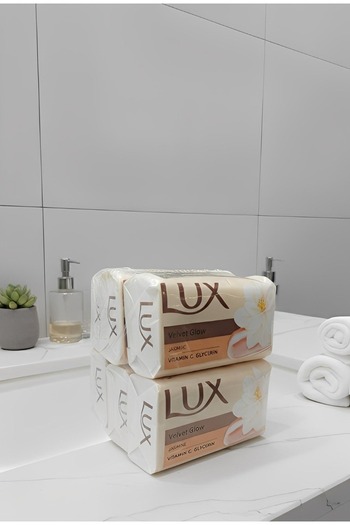 Lama 6 pieces of Lux Jasmine and Vitamin E soap for glowing skin