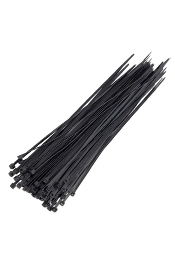 The LOG INVEST 25 cm 3.6 mm Black Cable Tie (Pack of 100)