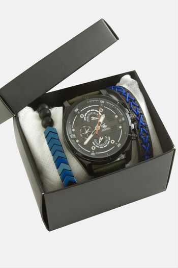 feryal Men's Wristwatch with Strap and Bracelet Combination with Box