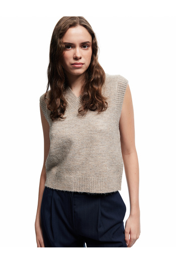 Koton V-Neck Sleeveless Knitwear Sweater