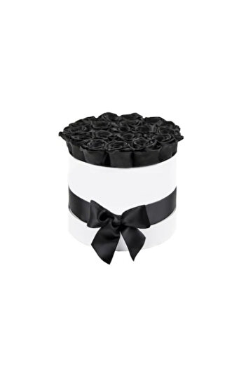 velve Floral arrangement Scented soap roses, in white box Luxury M, Red