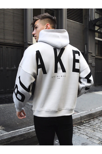 macklin Unisex Women Men Blakey Wool Printed Custom Design 3 Thread Hooded Sweatshirt Hoodie
