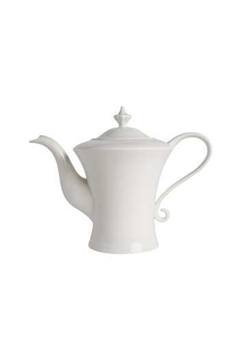 SQUALO Squalo - Elegant Porcelain Teapot with an Attractive and Contemporary Design, White - 850 ml