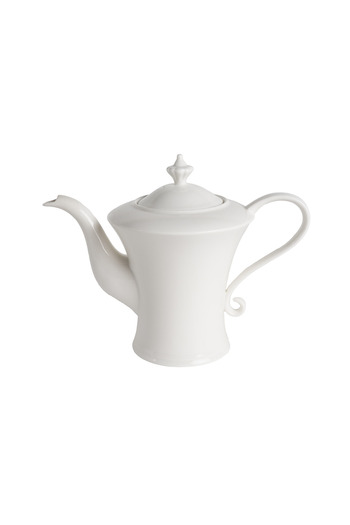 SQUALO Squalo - Elegant Porcelain Teapot with an Attractive and Contemporary Design, White - 850 ml