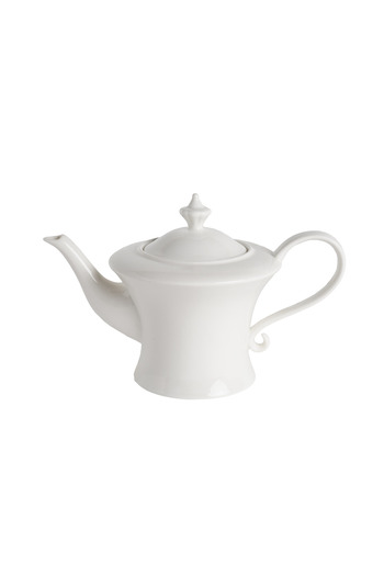SQUALO Squalo - Elegant Porcelain Teapot with an Attractive and Contemporary Design, White - 550 ml