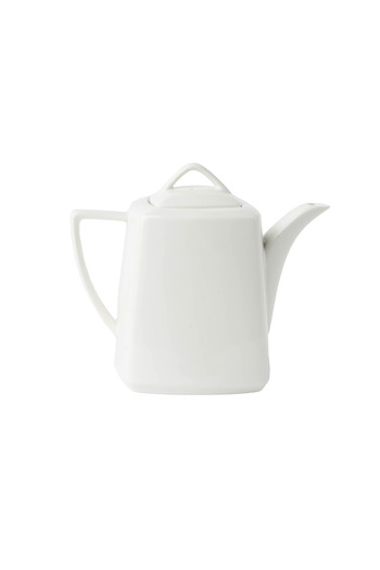 SQUALO Squalo - Elegant Porcelain Teapot with an Attractive and Contemporary Design, White - 980 ml