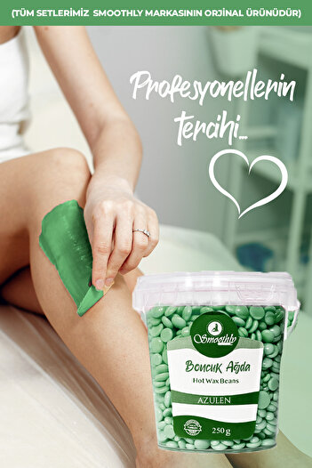 Smoothly Soyulabilen Azulen Boncuk Inci El Ağdası 500 gr 2 x 225 g. Boncuk ağda Sir ağda makinası