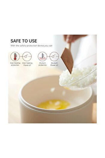 Generic Portable Electric Hot Pot Cooker Steamer – Multifunctional Non-Stick Pan for Ramen & More