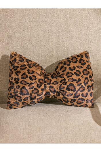 LC Waikiki Ecru Bow Appearance Throw Pillow 40 cm