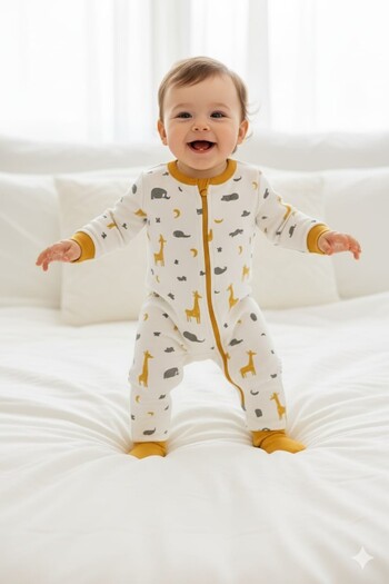 ADDA Sleeping Bag with Cotton Lining, Fiber-Free, Seasonal Baby Girl and Boy Sleeping Bag