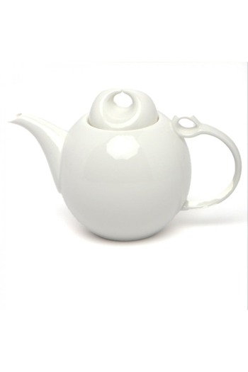 SQUALO Squalo - Elegant Porcelain Teapot with an Attractive and Contemporary Design, White - 550 ml