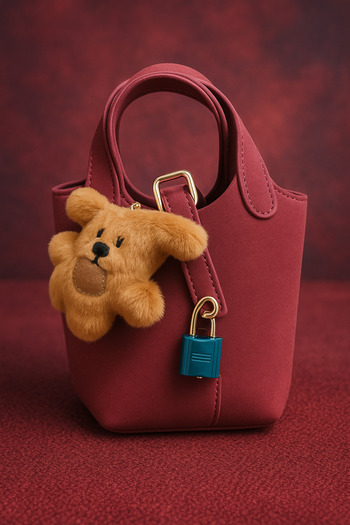 TChic Mini Suede Self-Decorated Bucket Bag