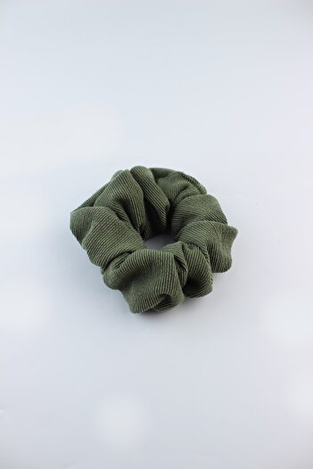 İLKYAZ Knitwear Fabric Rubber Buckle Bagel Buckle - Khaki