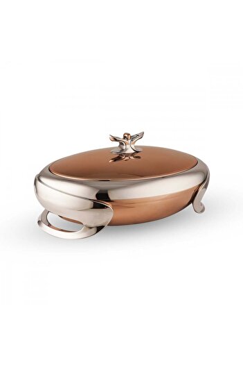 GOLDEN FİRE Golden Fire Food Container, Chrome Brown, 4 Liters, Made in Taiwan