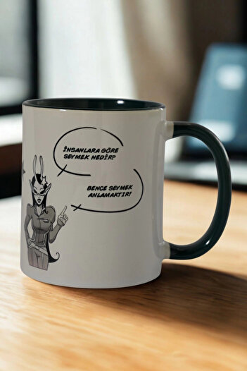 Ahinur Mutfak Motivational Message Mug – I Think Understanding Love Is the Meaning of Love Ceramic Cup
