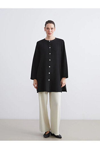 LC Waikiki Lcw Graceblack Crew Neck Women's Cardigan
