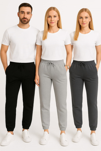 NETTENSTORE 3 lü paket erkek avantaj paket jogger eşofman altı spor eşofman altı