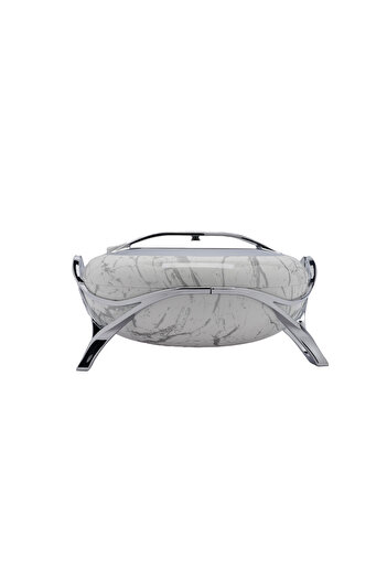 GOLDEN FİRE Golden Fire Food Container, White - Silver (4 Liters), Made in Taiwan