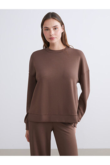LC Waikiki Leave Your Style with Us |   Crew Neck Oversize Women's Sweatshirt