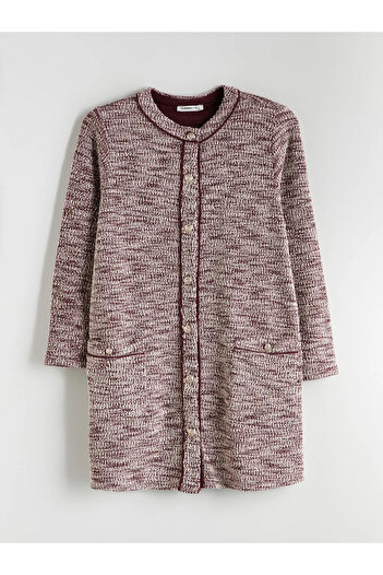 LC Waikiki Lcw Gracebordo Crew Neck Women's Knitwear Cardigan