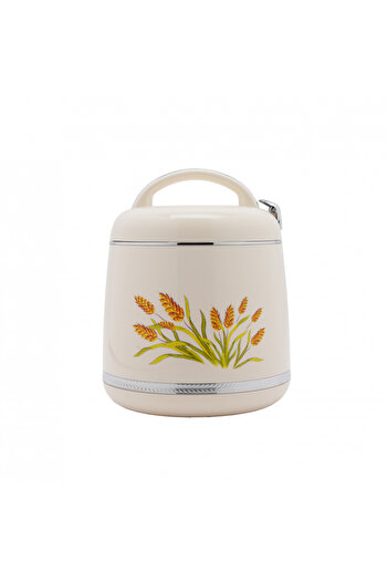GOLDEN FİRE Versace Golden Fire Food Container - Beige Color - Capacity (2 Liters)