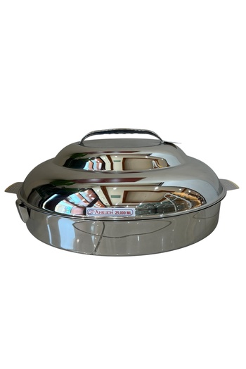 SANJANA Shamshi Oval Indian Silver-Gold Container 25000ml