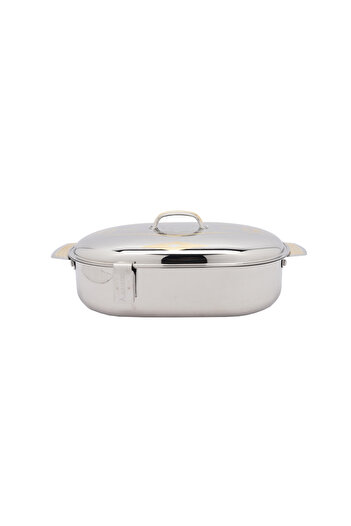 SANJANA Shams Classic Indian 30cm Steel Food Container (2L Capacity)