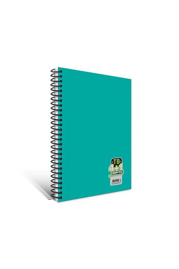 Gıpta Tb A4 200 Sheets 4+1 Compartments Plastic Cover Spiral Notebook Turquoise (2201)